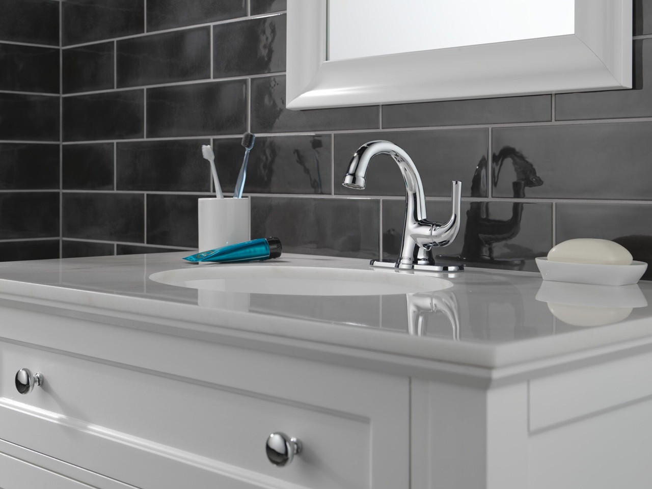 Delta 533LF-MPU Kayra Single Handle Bathroom Faucet, Chrome
