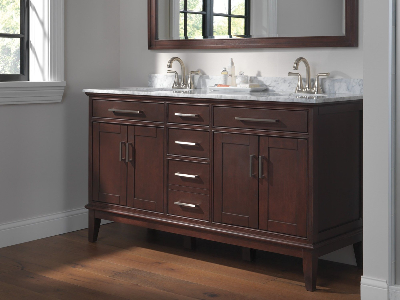 2533LF-SSTP Kayra Two Handle Tract Pack Centerset Bathroom Faucet, Stainless