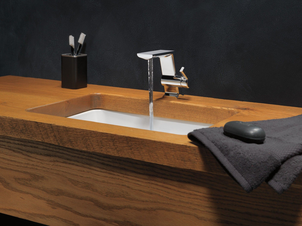 599-PR-MPU-DST Pivotal Single Handle Bathroom Faucet, Lumicoat Chrome