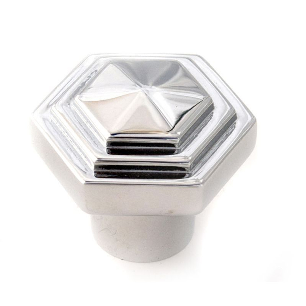 Alno Geometric A1535-PC Knob Transitional 1-1/4-in in Polished Chrome