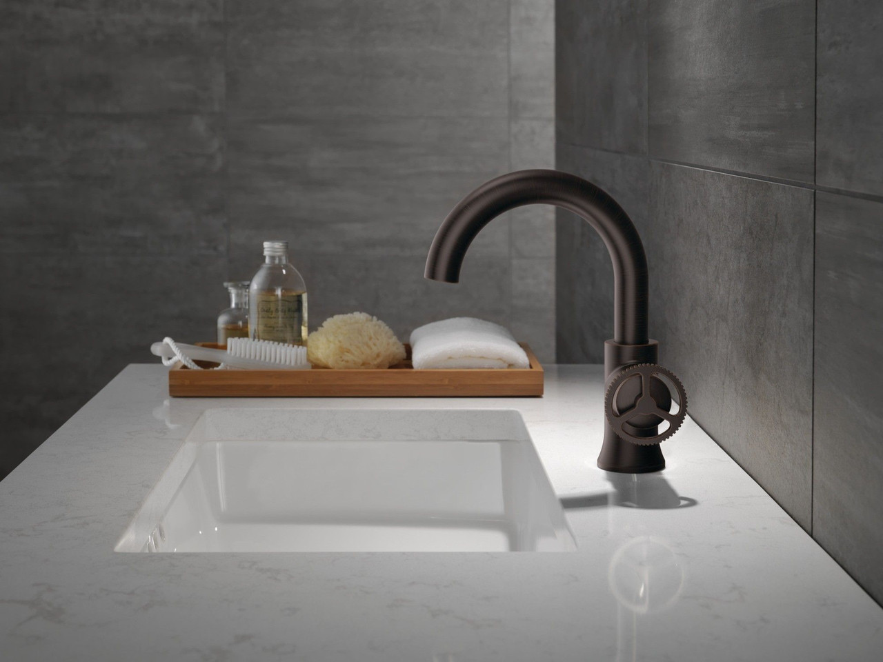 558HAR-RB-DST Trinsic Single Handle Bathroom Faucet, Venetian Bronze