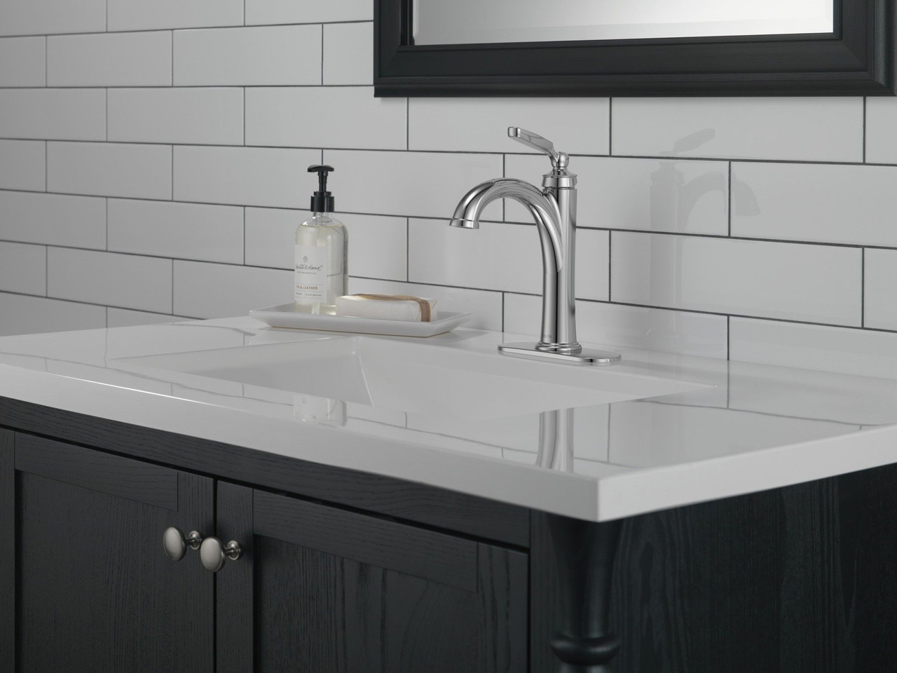 Delta 532-MPU-DST Woodhurst Single Handle Bathroom Faucet, Chrome