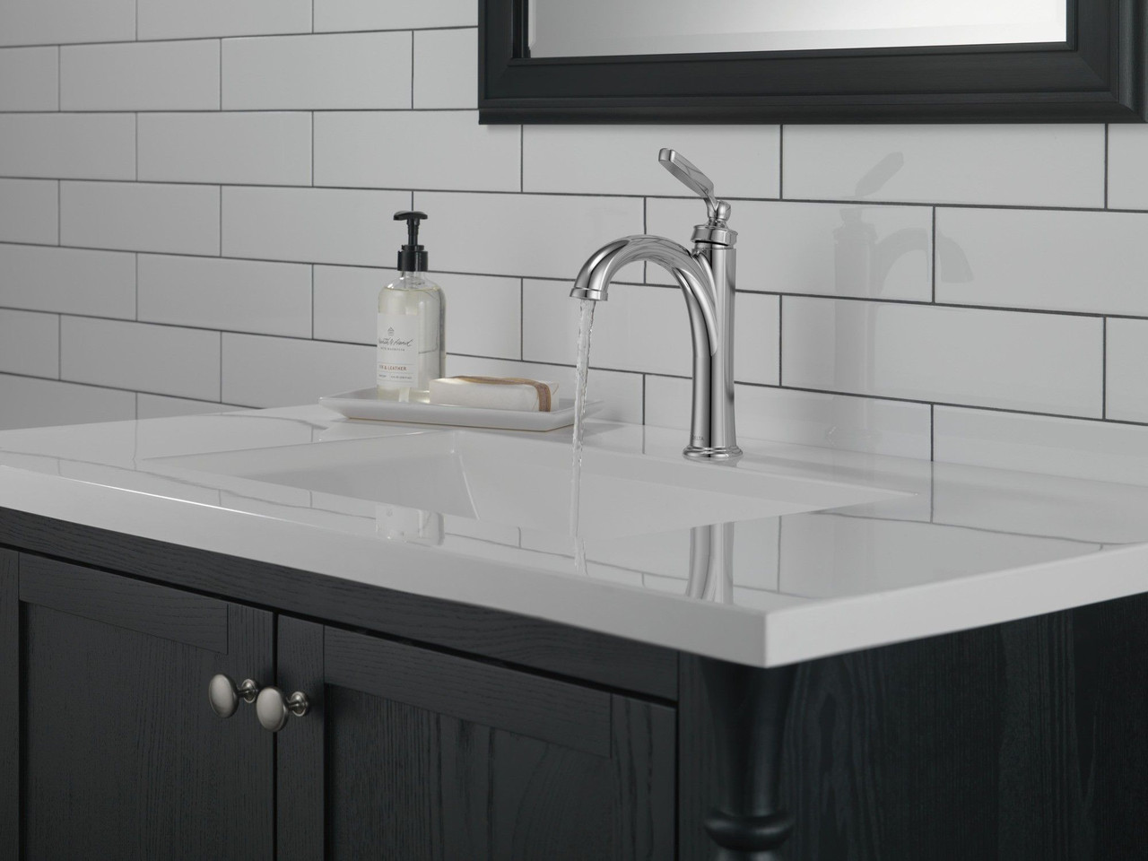 Delta 532-MPU-DST Woodhurst Single Handle Bathroom Faucet, Chrome
