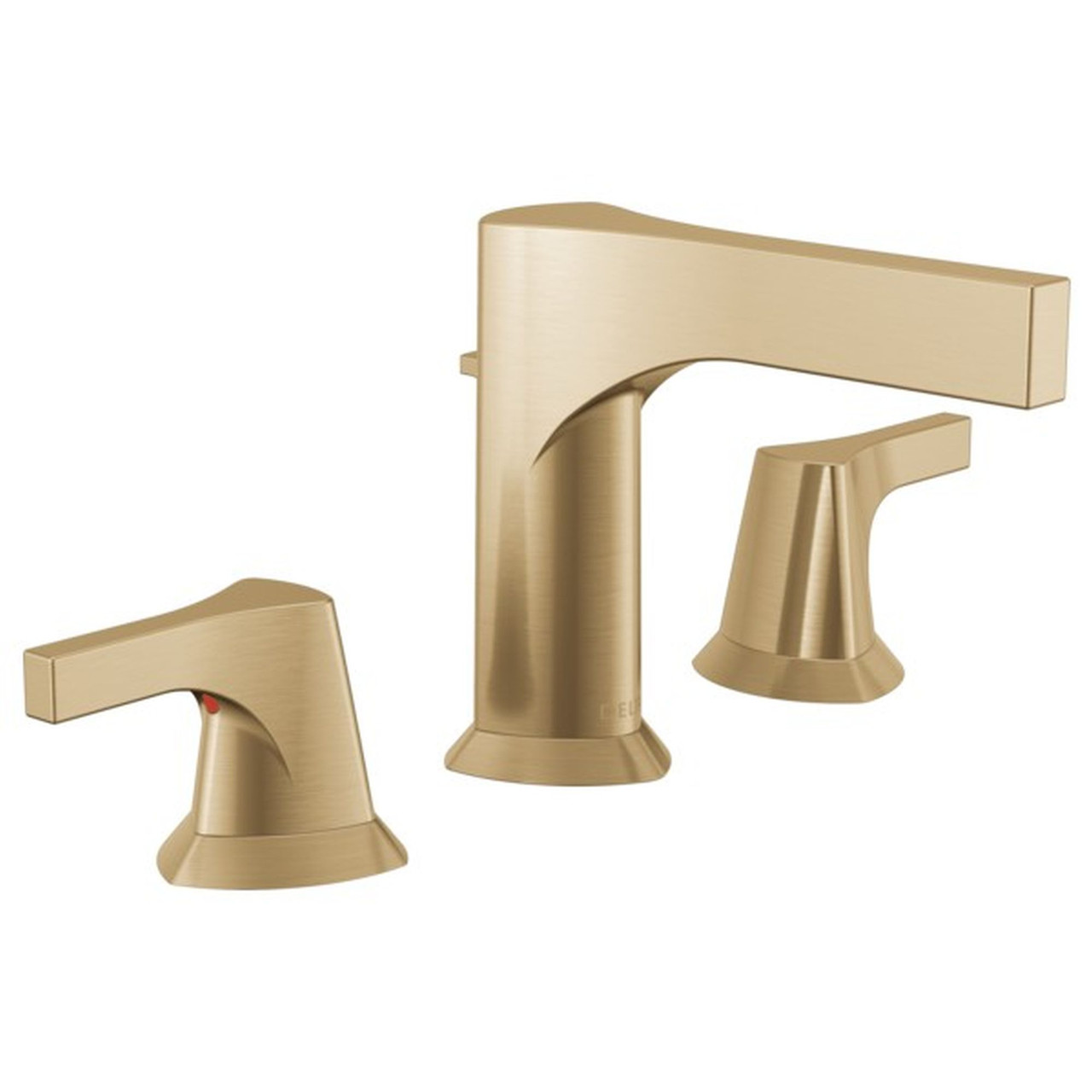 3574-CZMPU-DST Zura Two Handle Widespread Bathroom Faucet, Champagne Bronze