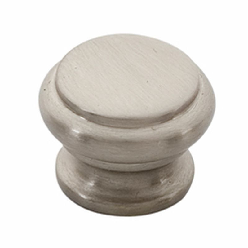 Knob Traditional 1/2-in in Satin Nickel