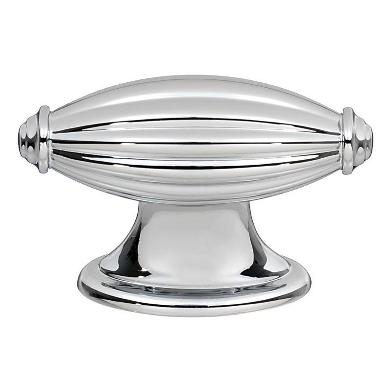 Knob Traditional 1-7/8-in in Polished Chrome