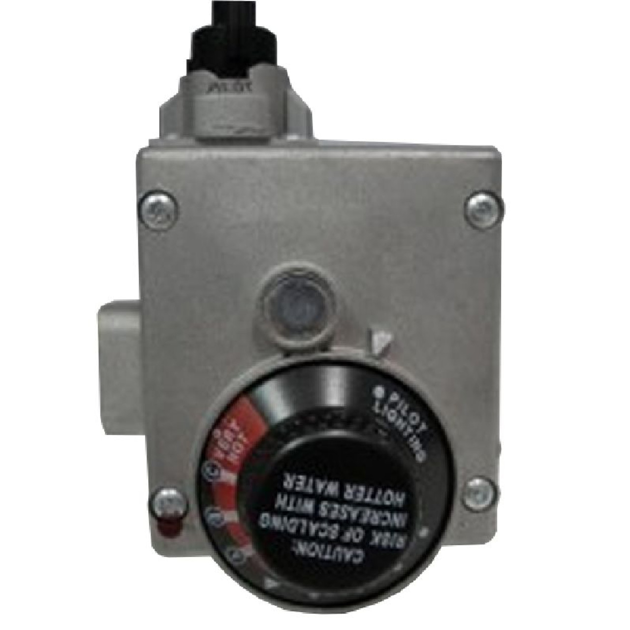 Residential Gas Control Valve Temperature Control for NATURAL gas, 4in manifold pressure setting, pilot pressure fixed w/ECO cut off at 195 Degrees F; Temperature range to 160 Degrees F. (Shank=1 1/4in)