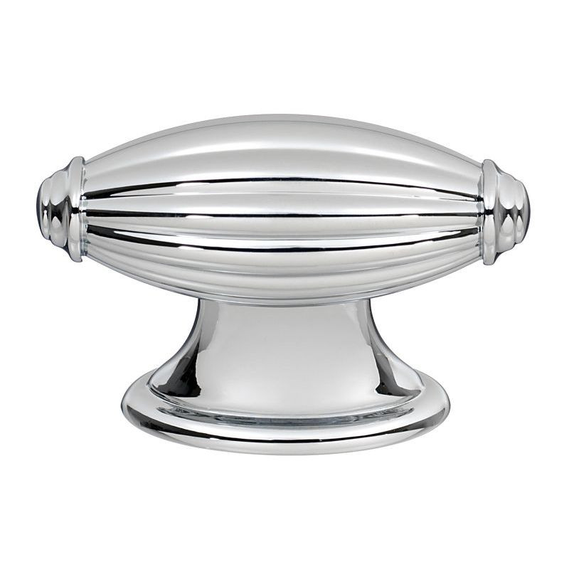 Knob Traditional 2-3/16-in in Polished Chrome