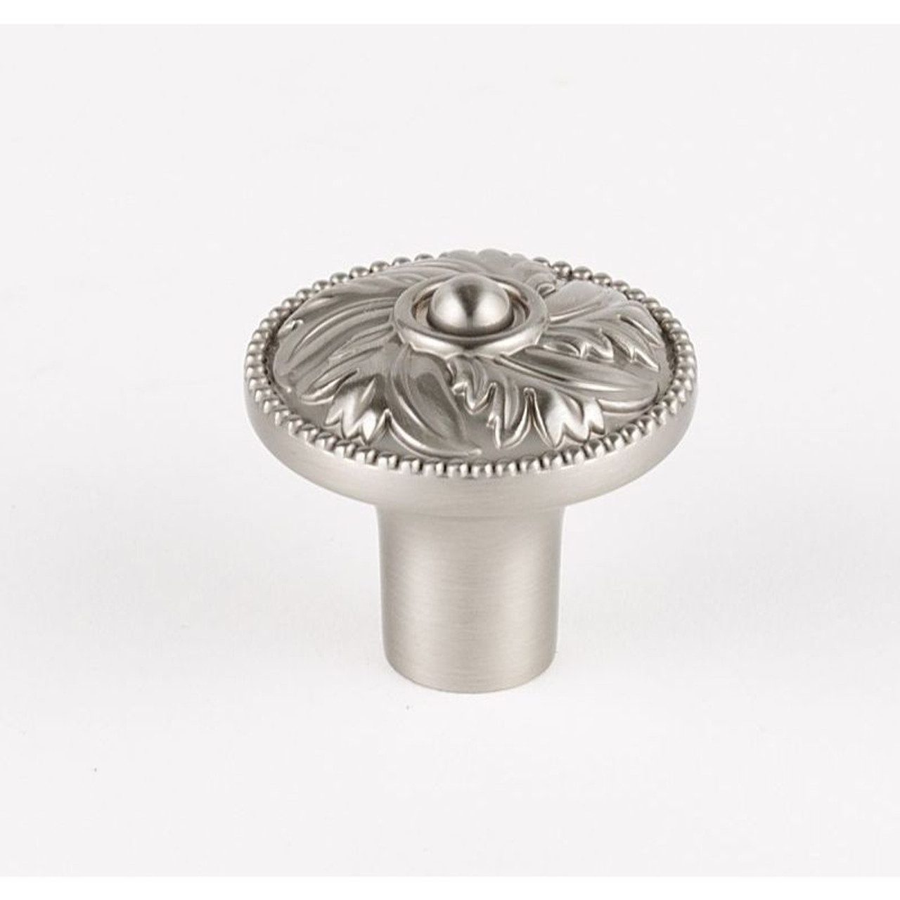 Alno Hickory A235-14-SN Knob Traditional 1-1/4-in in Satin Nickel