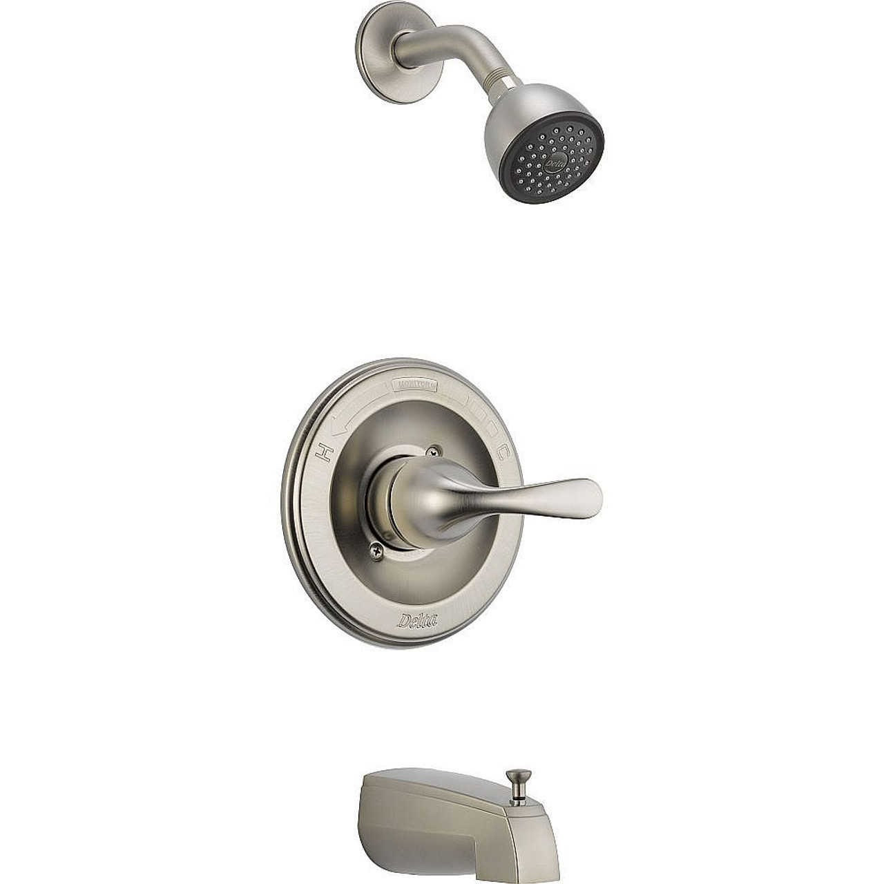 Bath and Shower Trim with Monitor and Touch Clean Technologies in Brilliance Stainless