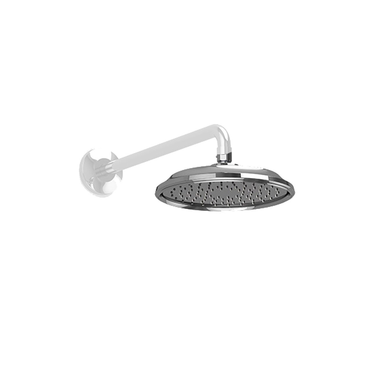 Classic 2 GPM Single Function 8-in Rain Shower Head in Brushed Nickel