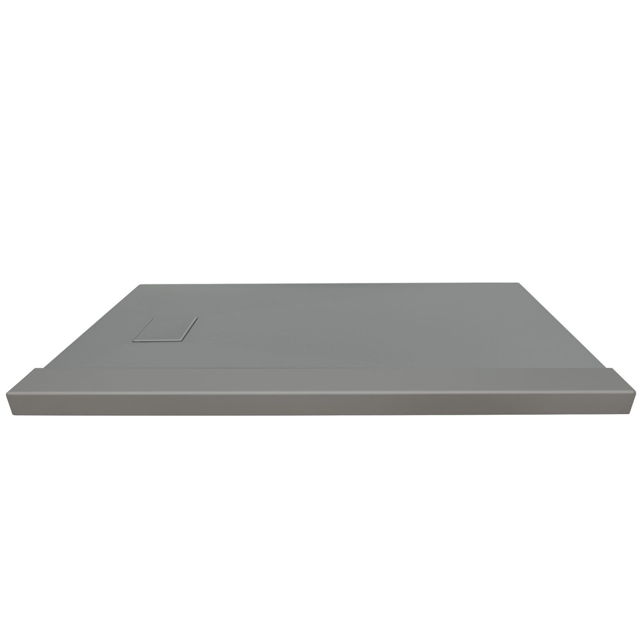Transolid FZST7236-40 Trimslate 72-in x 36-in Shower Base with Adjustable Single Threshold and End Drain, Dark Grey