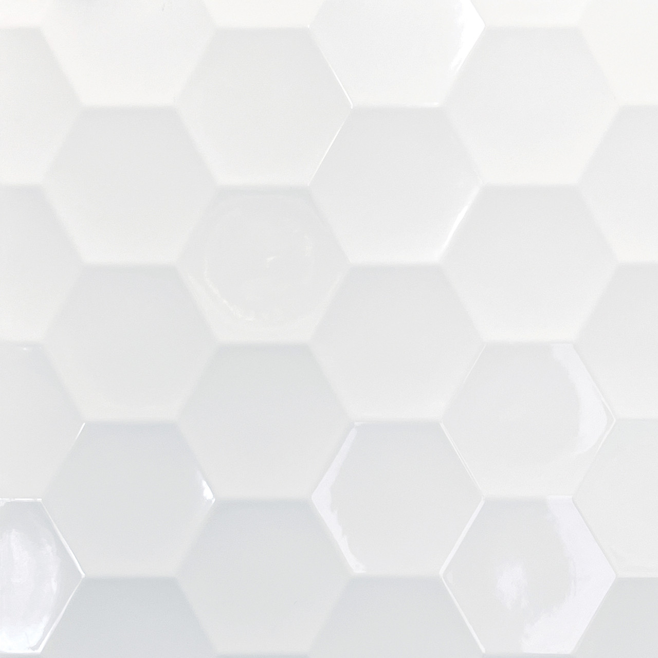 Transolid PWKX60368412-631 Prodigy 60-in x 36-in x 96-in Shower Wall Kit with Extension, White 3D Hexagon
