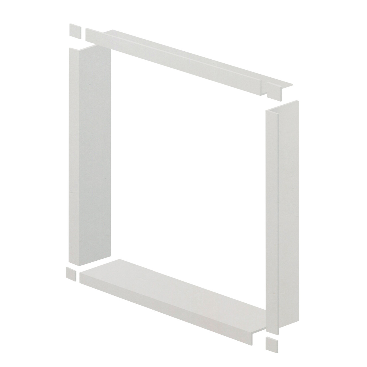 WTBK547-39 Expressions 54-in x 54-in x 7.5-in Window Trim, Grey