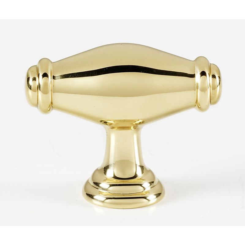 Knob Transitional 1-3/4-in in Polished Brass