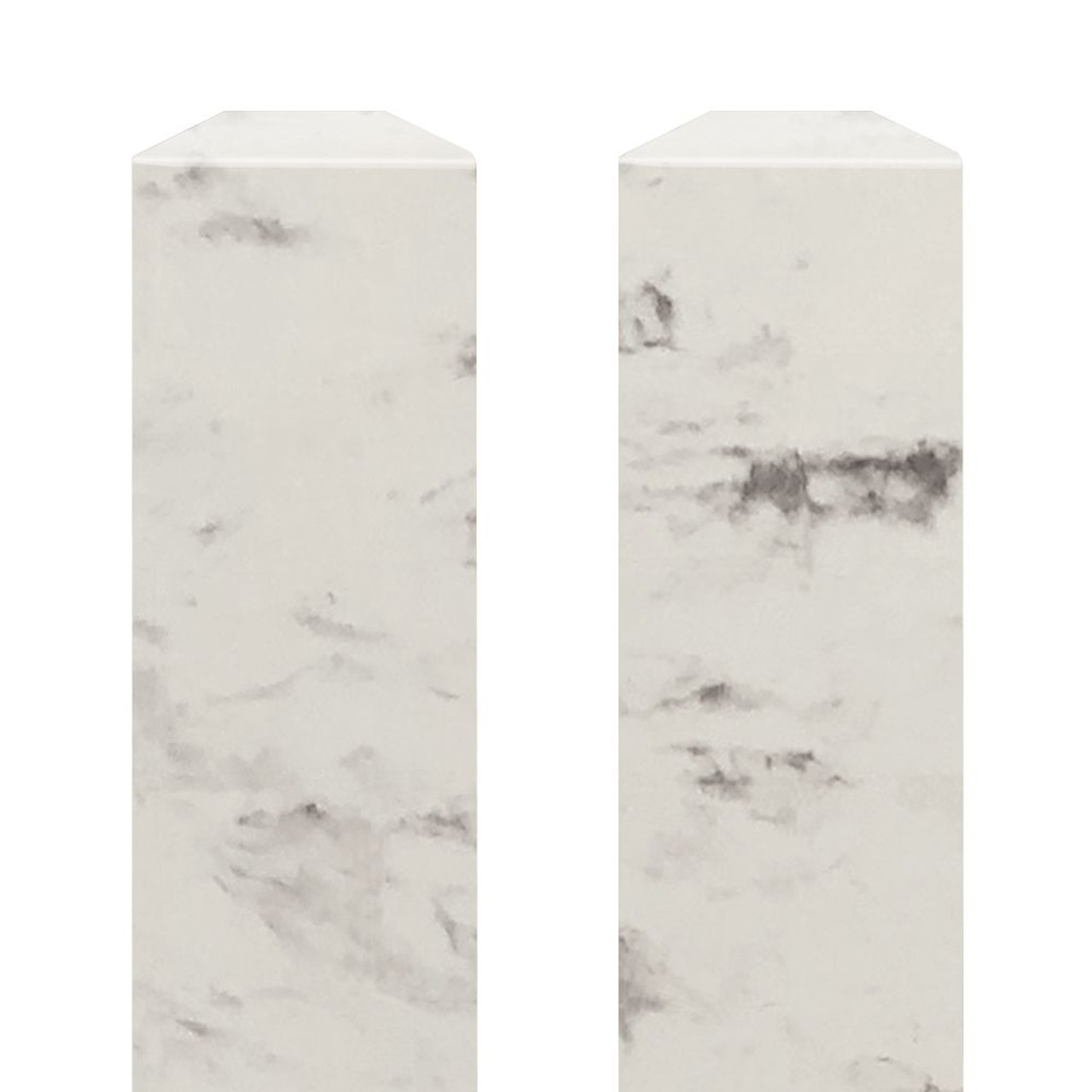 Transolid SFIM962-47 Saramar .25-in x 1-in x 96-in Flat Inside Corner Molding, White Venito