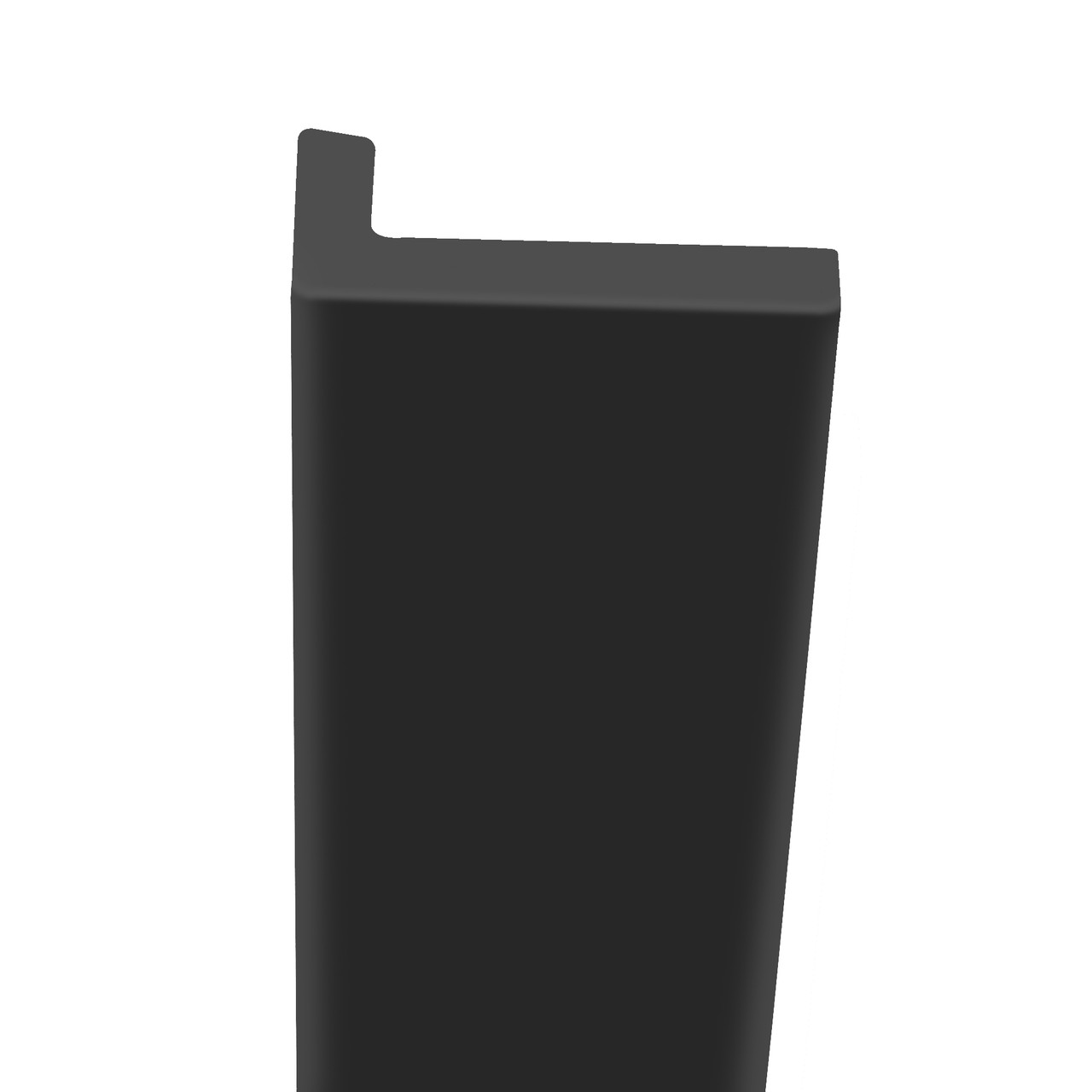 Transolid OTTK722-09 1-in x 2-in x 72-in Over-Tile Trim, Black