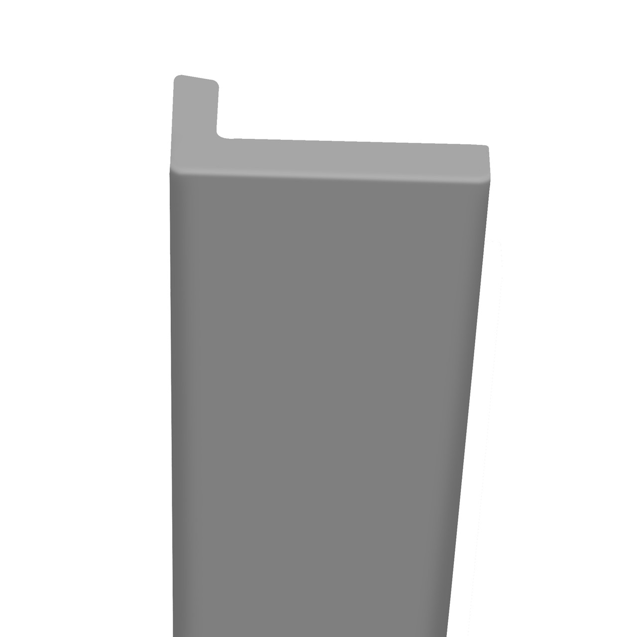 Transolid OTTK602-40 Prodigy 1-in x 2-in x 60-in Over-Tile Trim, Dark Grey