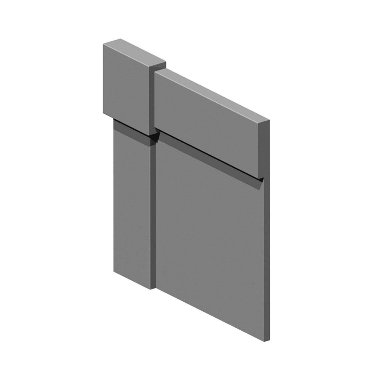 EOWTTK966-40 1-in x 2-in x 96-in Trim Kit, Dark Grey