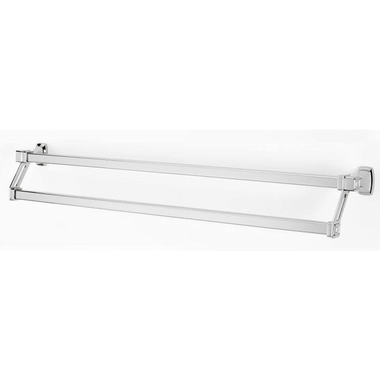 Alno Cube A6525-31-PC Double Towel Bar Modern in Polished Chrome