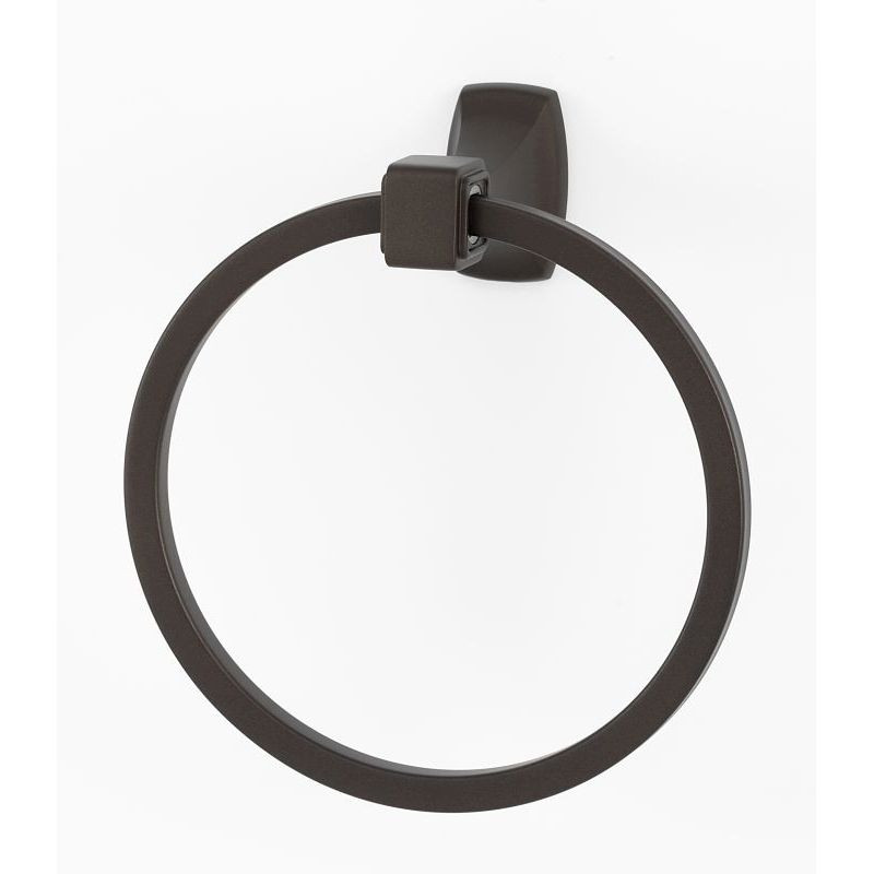 Modern Towel Ring 6-in in Chocolate Bronze