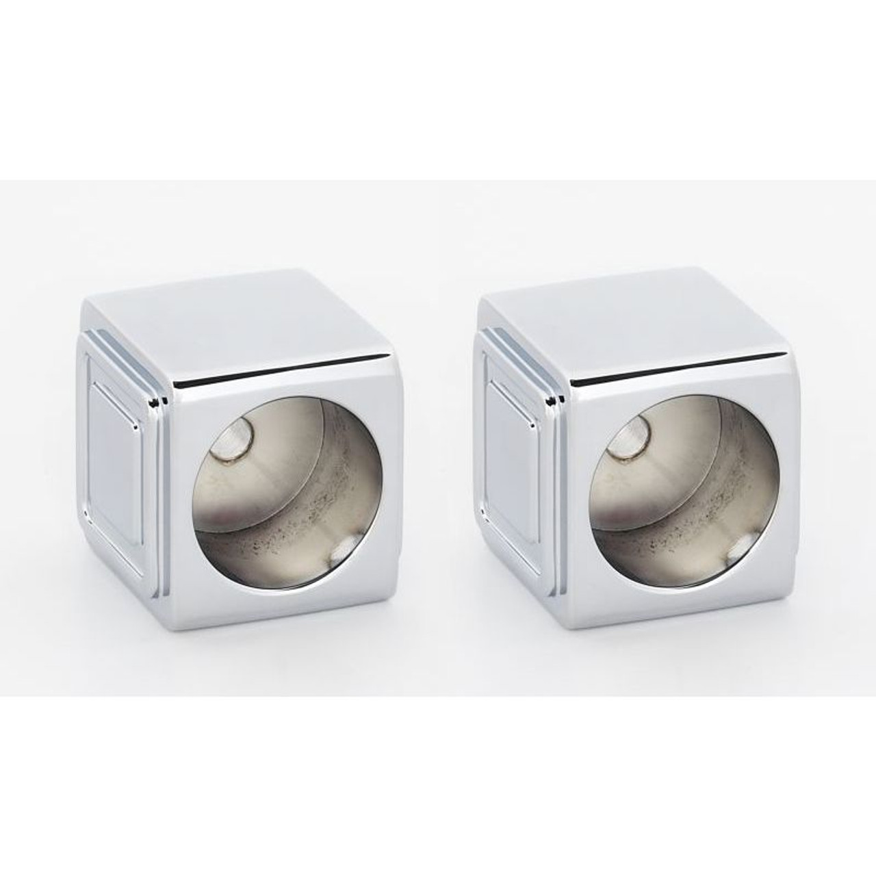 Alno Cube A6546-PC Modern Shower Rod Brackets 2-in in Polished Chrome