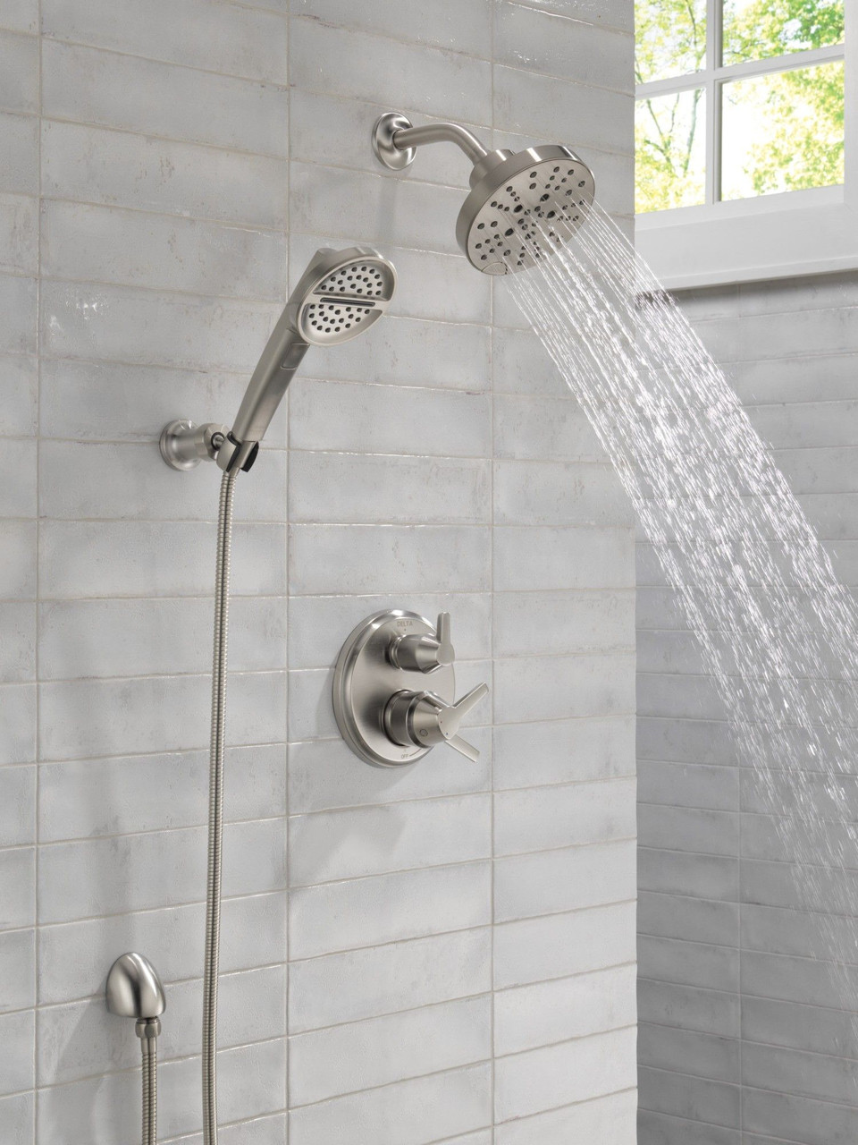 RP6025PR Other Flange Shower, Lumicoat Chrome