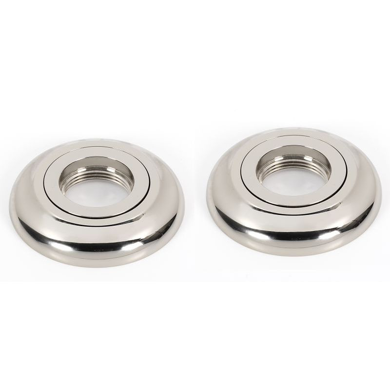 Grab Bar Brackets Transitional 3-in in Polished Nickel