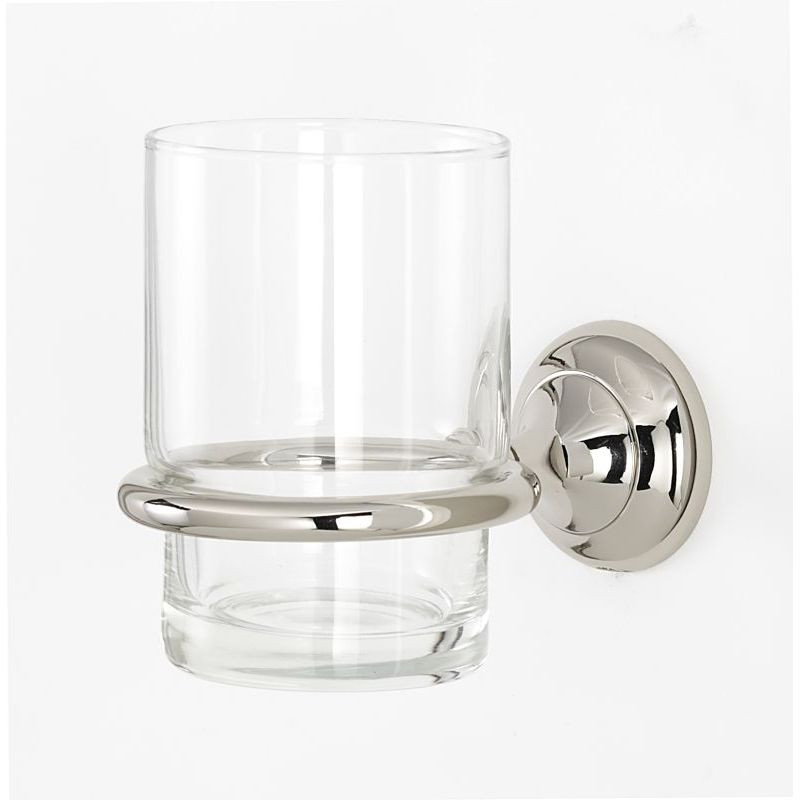 Transitional Tumbler Holder in Polished Nickel