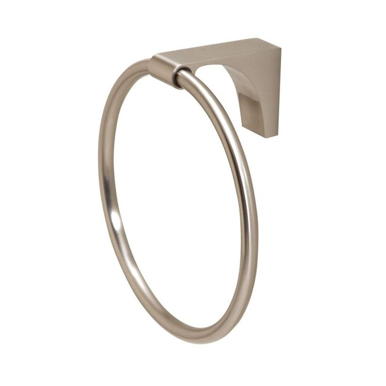 Alno Luna A6840-SN Towel Ring Transitional 6-in in Satin Nickel