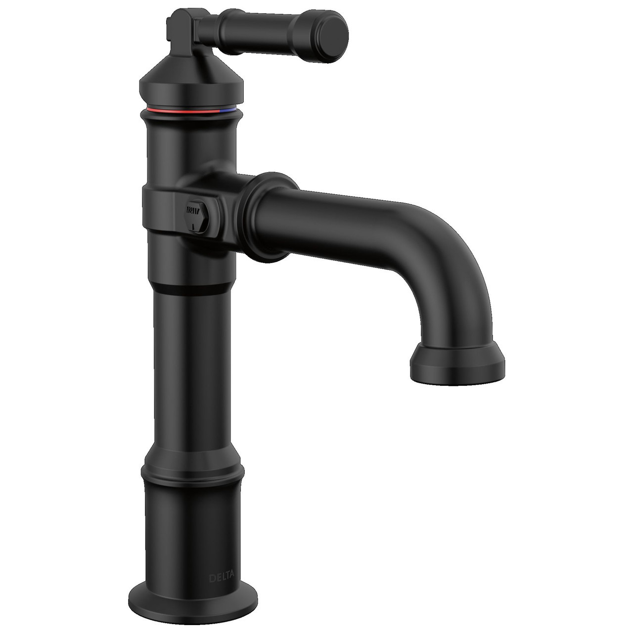 684-BL-DST Broderick 7.13-in x 2.00-in x 9.06-in Single Handle Bathroom Faucet, Matte Black