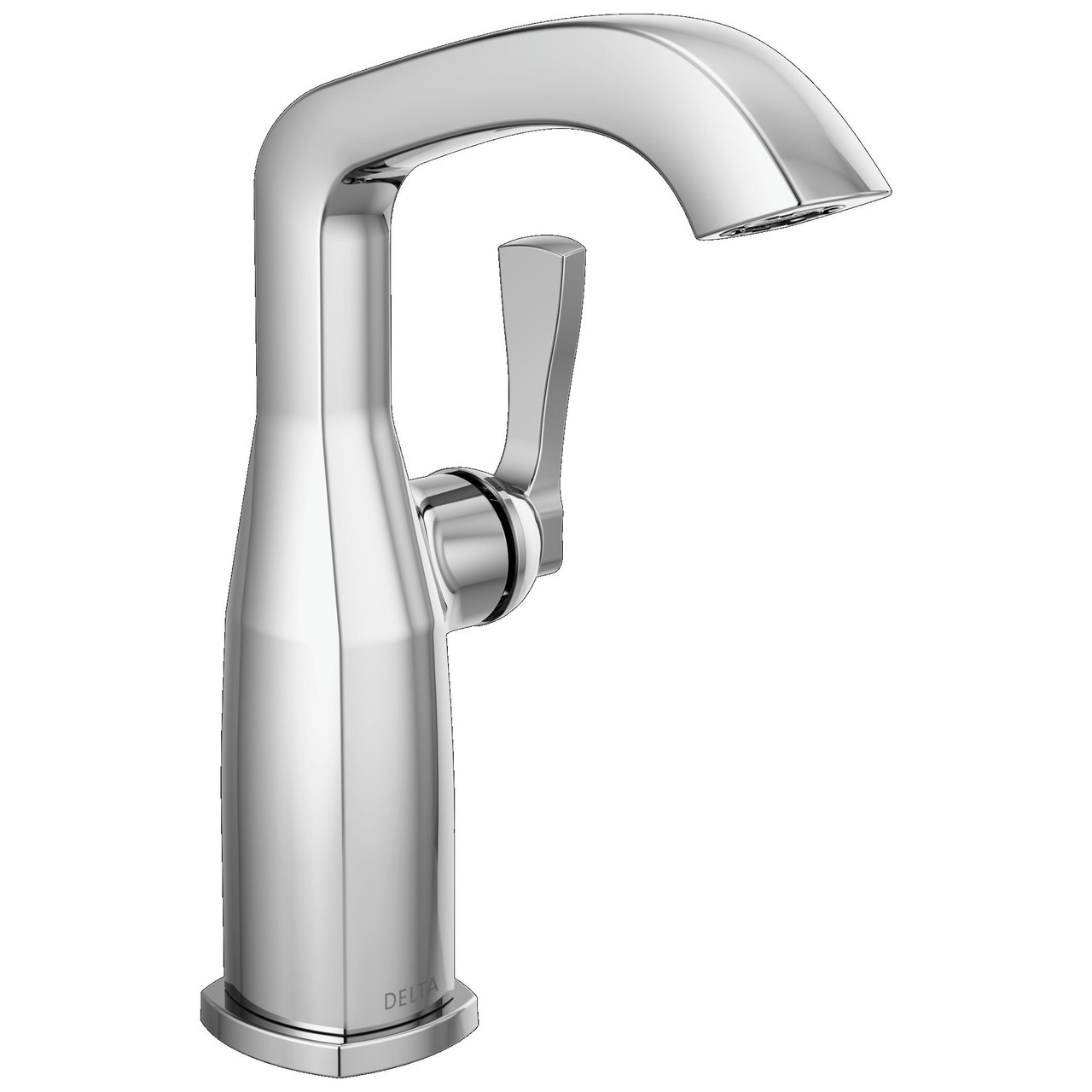 676-PR-DST Stryke 4.38-in x 6.56-in x 8.94-in Single Handle Mid-Height Bathroom Faucet, Lumicoat Chrome