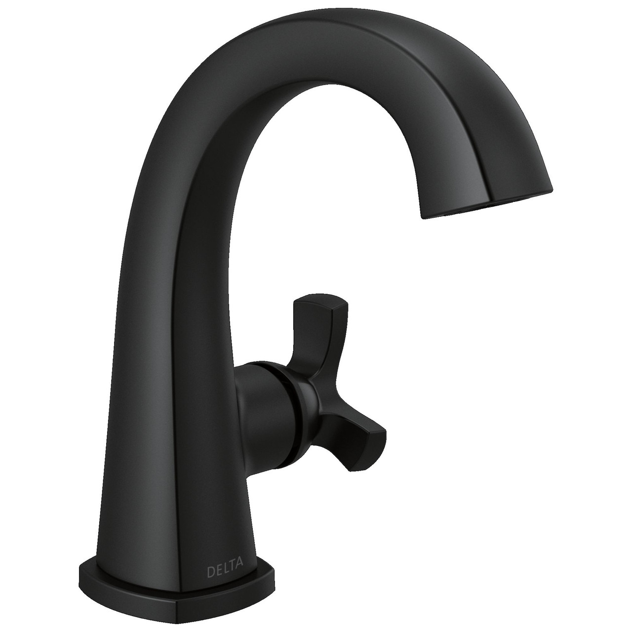 Delta 5776-BLMPU-DST Stryke 6.56-in x 6.00-in x 6.88-in Single Handle Bathroom Faucet, Matte Black