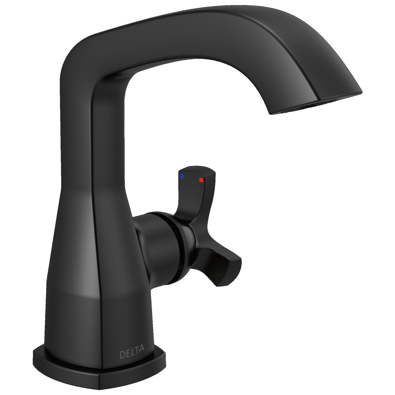Delta 5766-BLMPU-DST Stryke 6.56-in x 6.00-in x 6.88-in Single Handle Bathroom Faucet, Matte Black