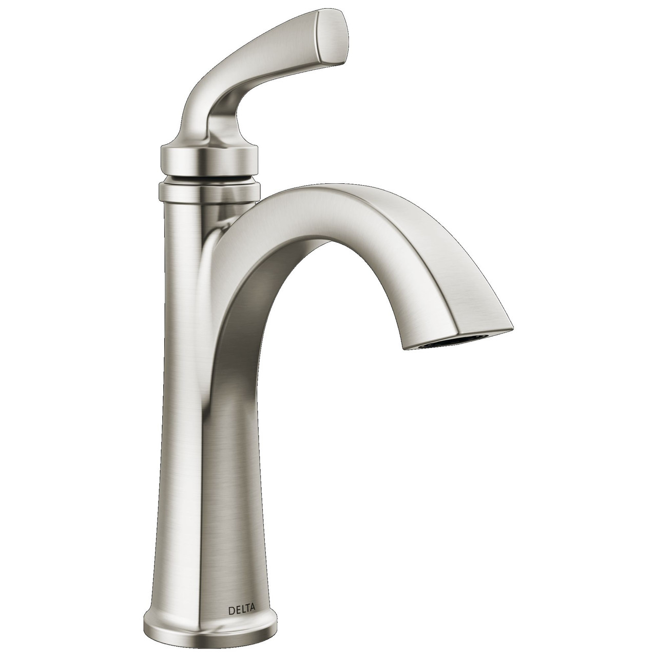 Delta 15864LF-SP Geist 7.25-in x 6.31-in x 9.50-in Single Handle Bathroom Faucet, Spotshield Brushed Nickel