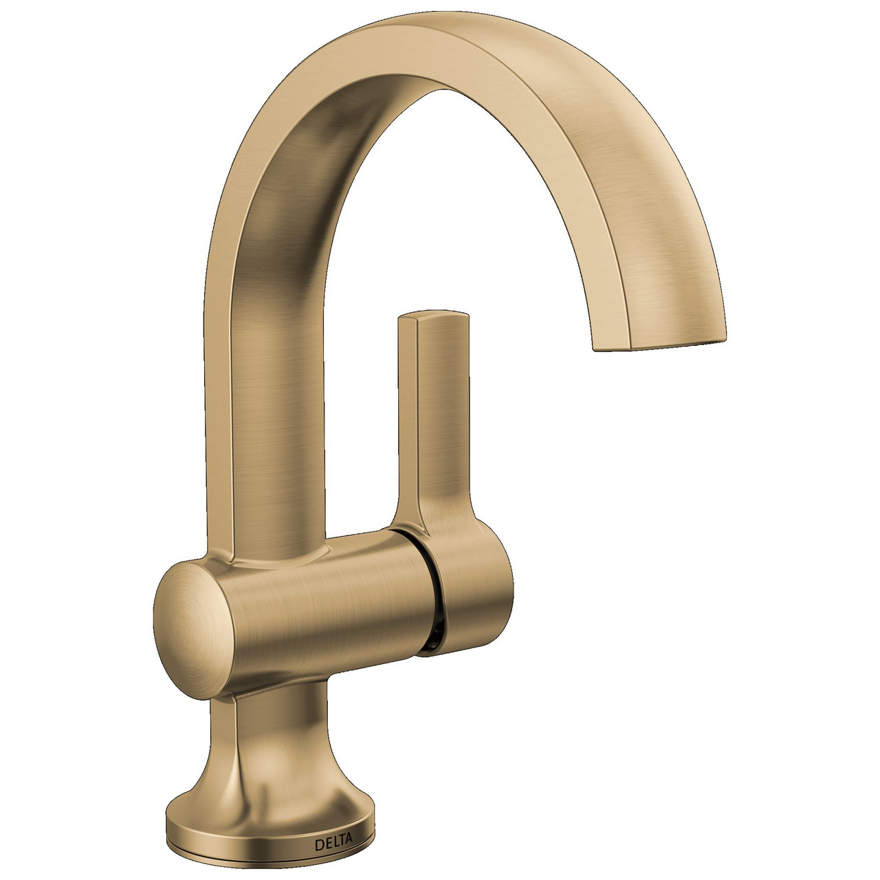 Delta 15855LF-CZ Albion 6.50-in x 6.06-in x 8.00-in Single Handle Bathroom Faucet, Champagne Bronze