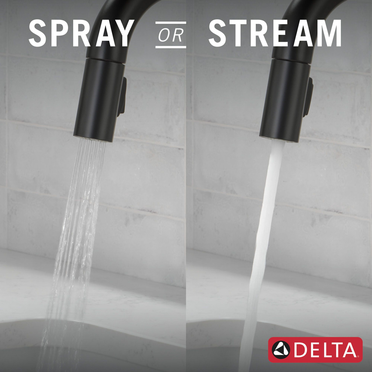 9959TL-BL-DST Trinsic 8.38-in x 4.19-in x 13.50-in Touch2O Bar and Prep Faucet with Touchless Technology, Matte Black