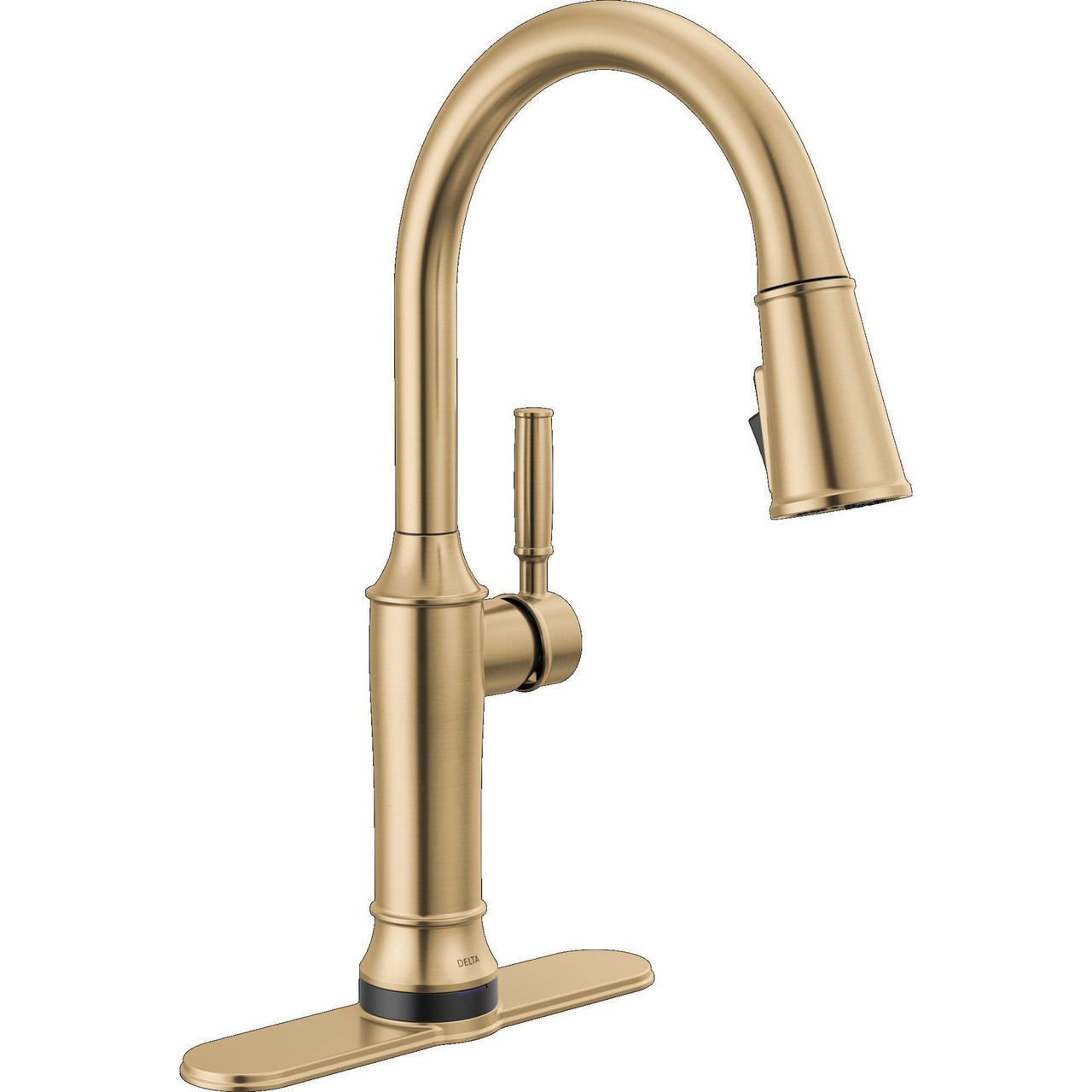 9184TL-CZ-PR-DST Renaldi 11.56-in x 2.81-in x 17.00-in Touch2O Kitchen Faucet with Touchless Technology, Lumicoat Champagne Bronze