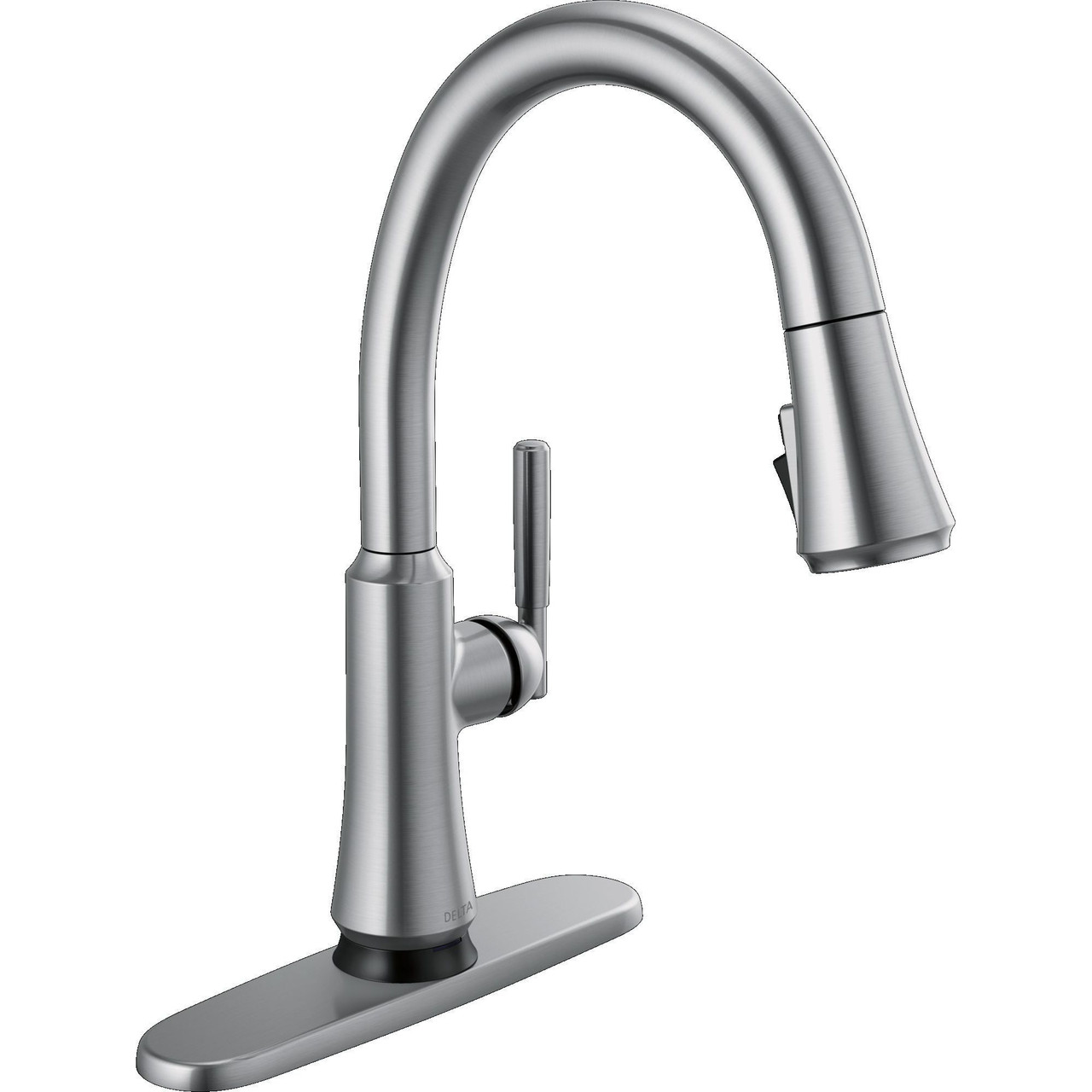 9179TL-AR-DST Coranto 11.56-in x 10.75-in x 15.63-in Touch2O Kitchen Faucet with Touchless Technology, Arctic Stainless