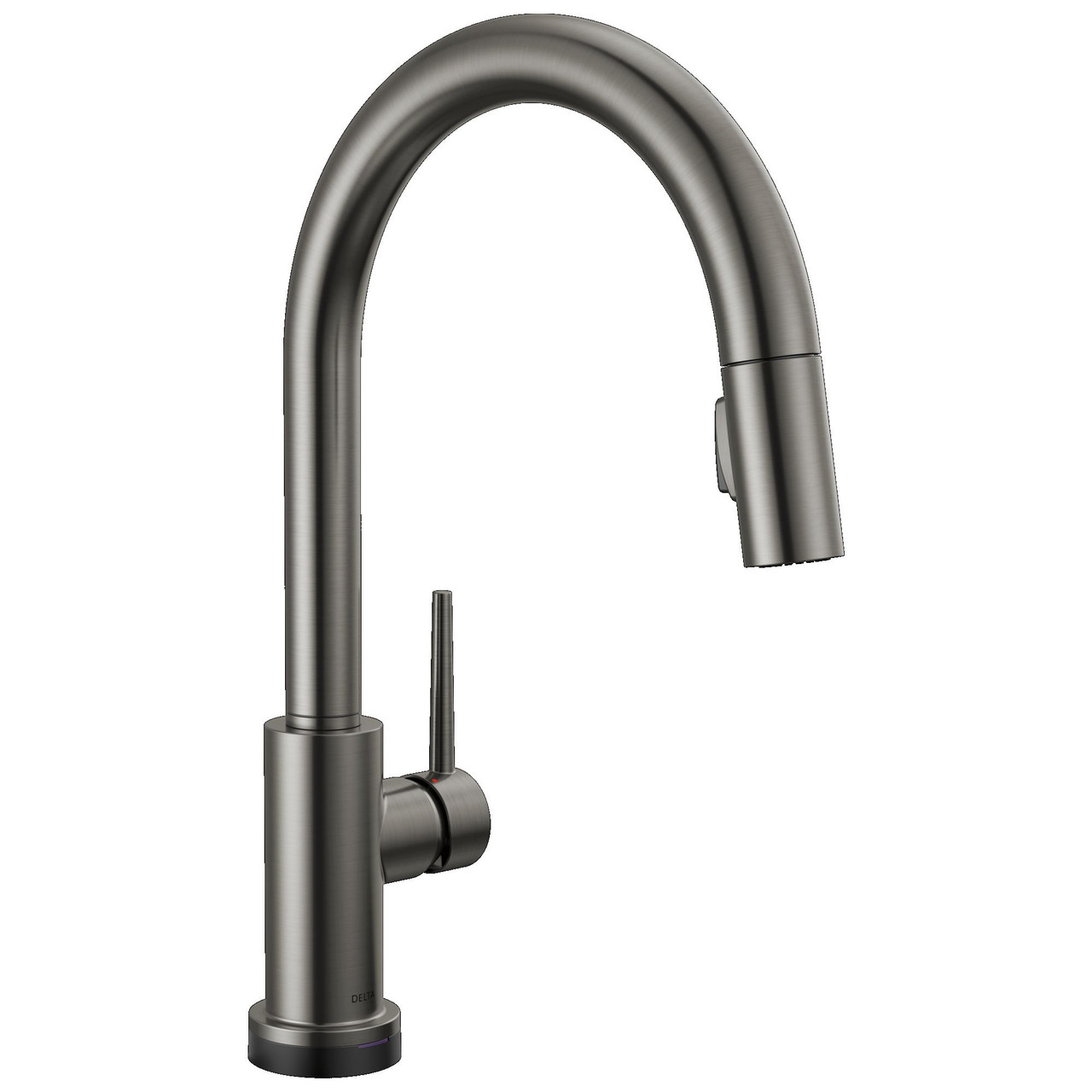 9159TLV-KS-DST Trinsic 11.38-in x 4.19-in x 16.19-in VoiceIQ Kitchen Faucet with Touch2O with Touchless Technology, Black Stainless