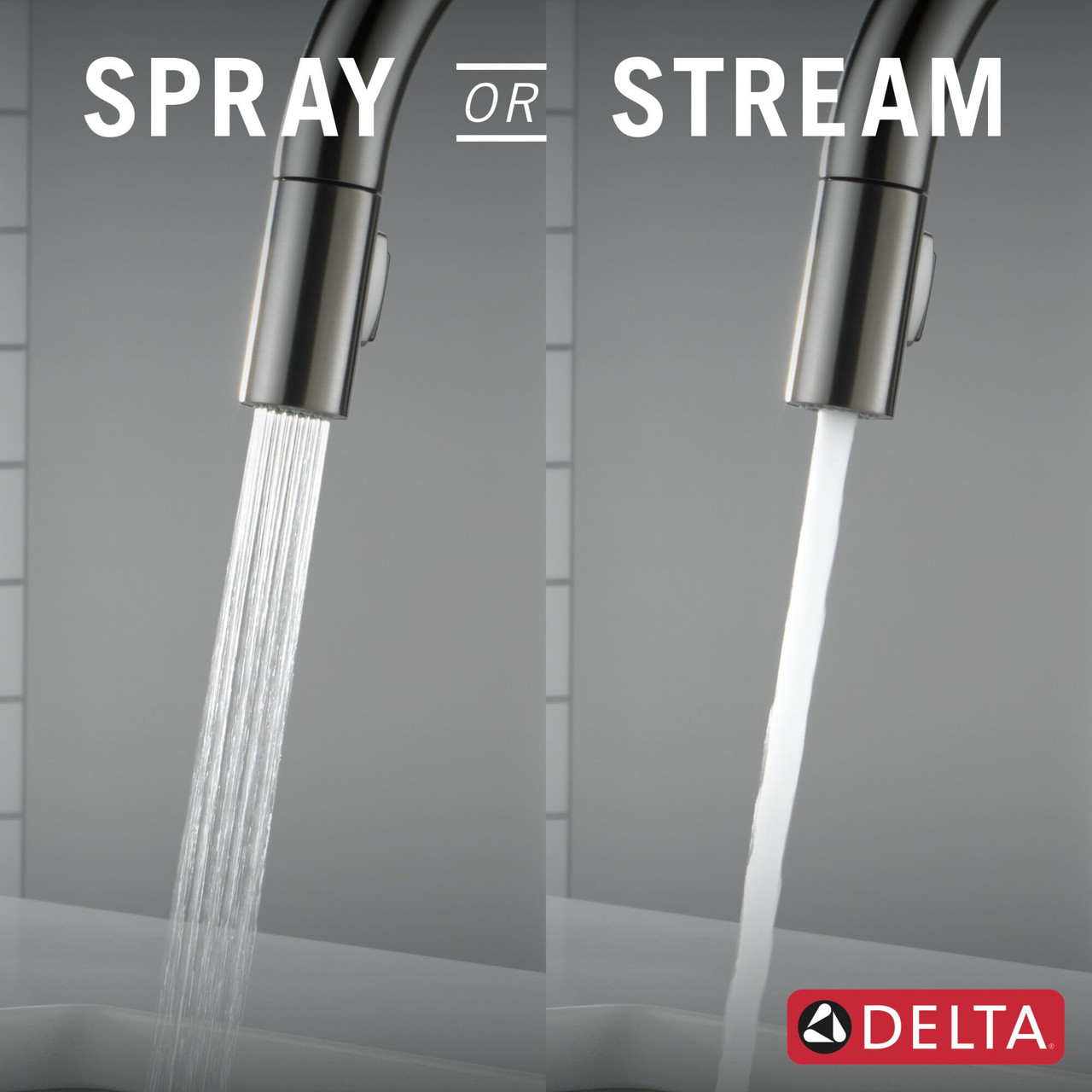 9159TL-KS-DST Trinsic 11.38-in x 4.19-in x 16.19-in Touch2O Kitchen Faucet with Touchless Technology, Black Stainless