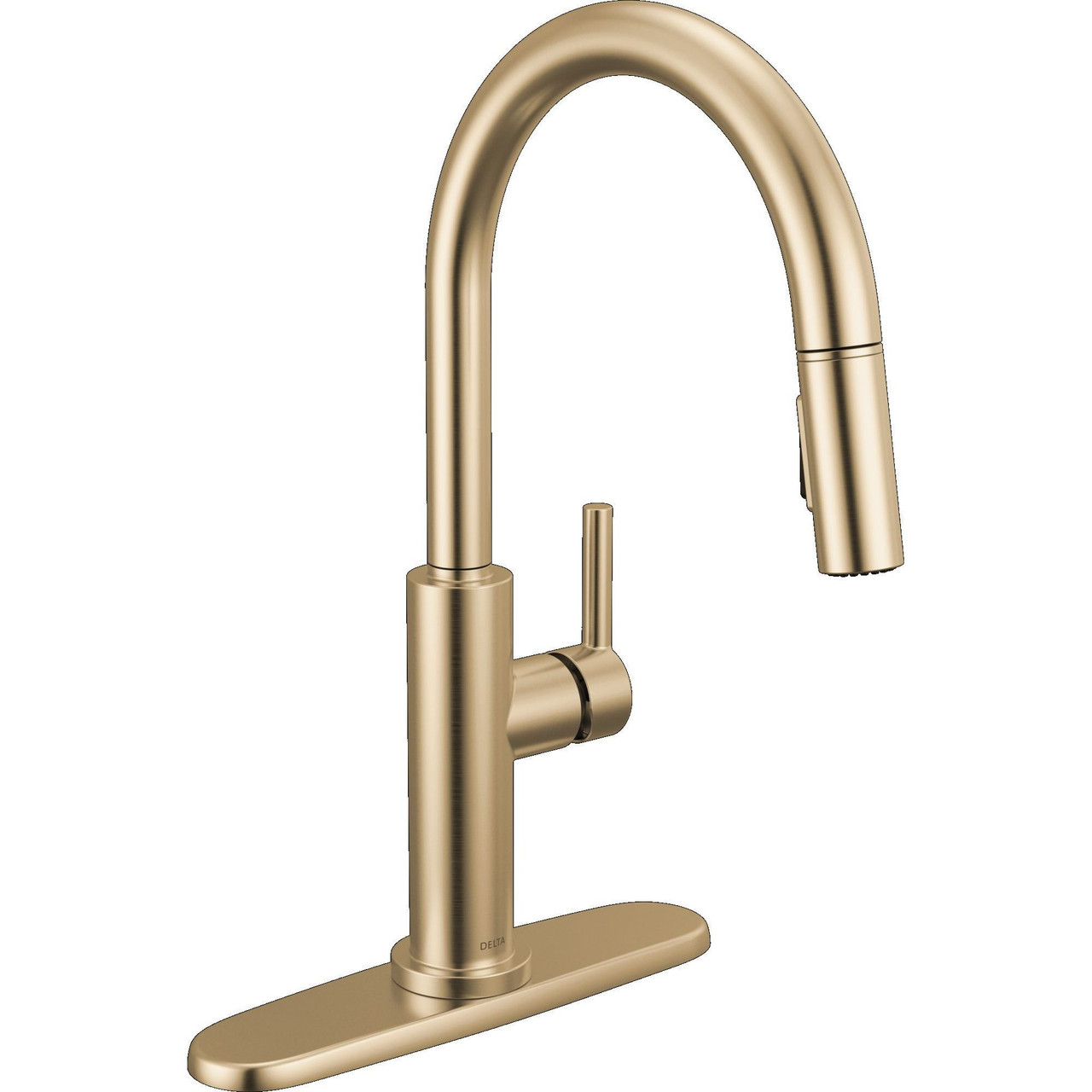 Delta 19867LF-CZ Nicoli 11.06-in x 10.75-in x 17.06-in Single-Handle Pull-Down Kitchen Faucet, Champagne Bronze