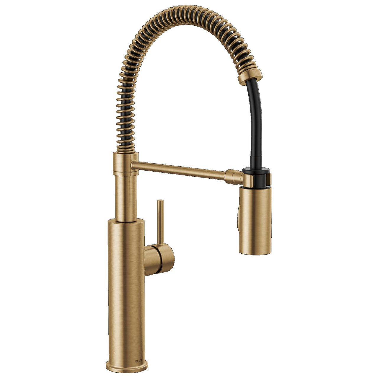 Delta 18803-CZ-DST Antoni 9.00-in x 10.50-in x 19.75-in Single-Handle Pull-Down Spring Kitchen Faucet, Champagne Bronze