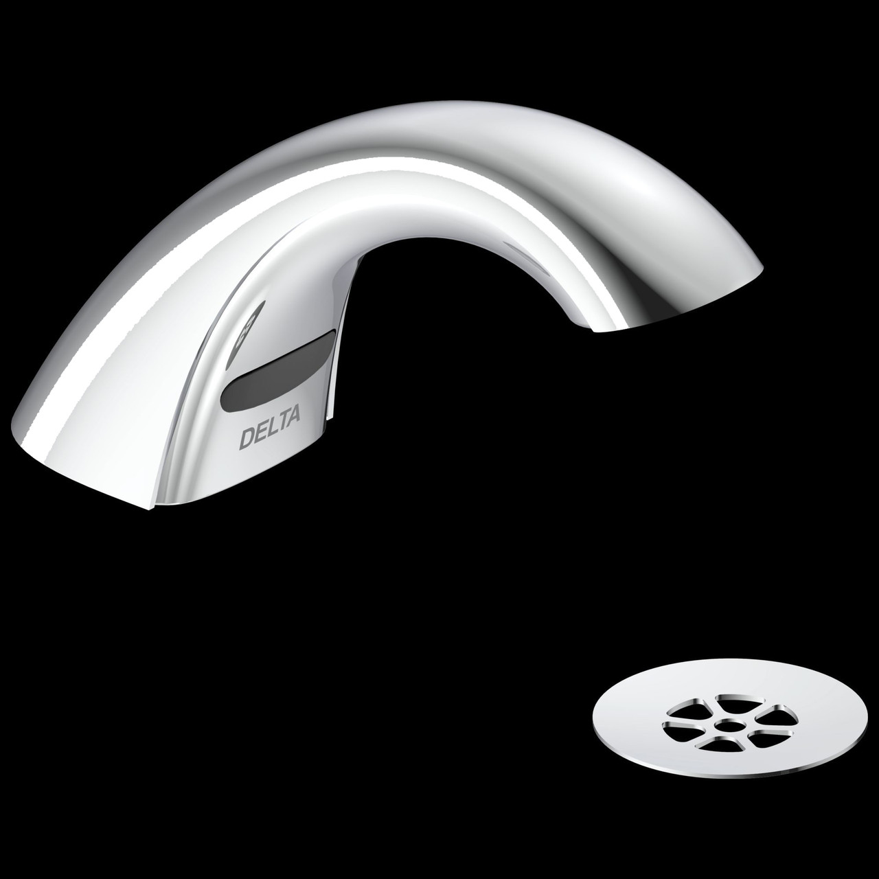 590-TFHGMHDF HDF 0.5-gpm VR Grid Strainer Battery Operated Electronic Faucet, Chrome