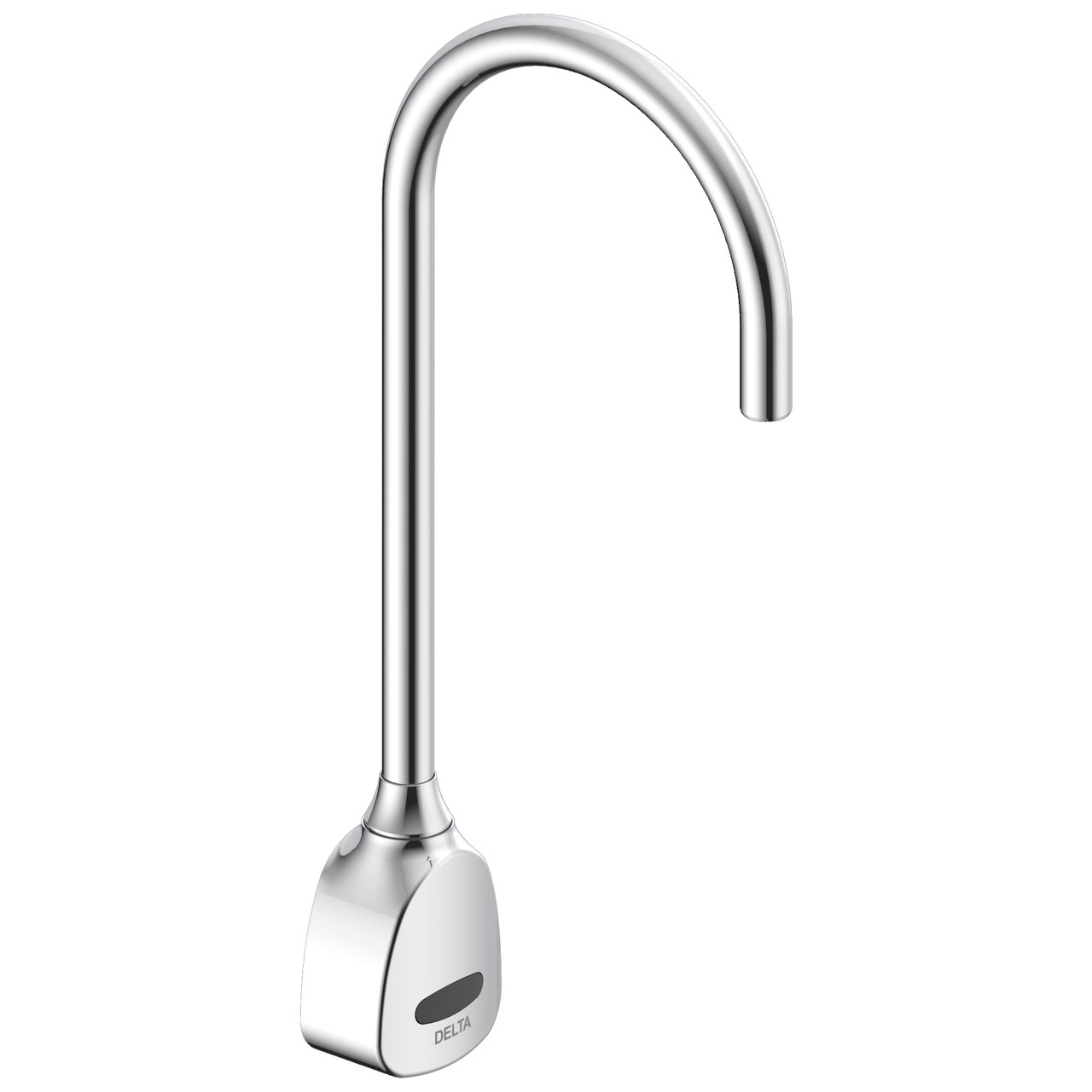 Delta 1501TF4670-R35 1500T Series 1.5-gpm Electronic SE Battery Operated R35 Spout Gooseneck Wallmount Faucet, Chrome