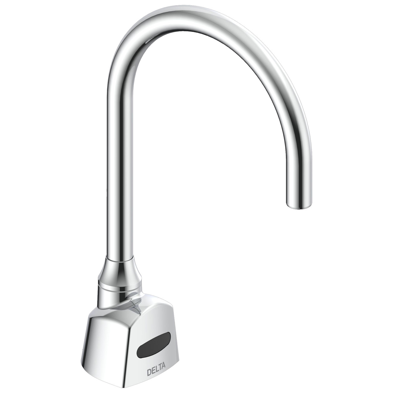 Delta 1500TF3370-R35 1500T Series 1.5-gpm Electronic SE R35 Spout Gooseneck Hardwire Operated Deckmount Faucet, Chrome