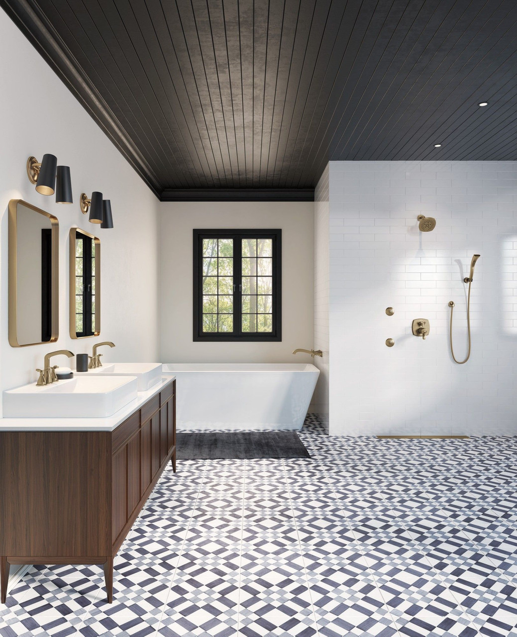 T27T976-CZLHP Stryke 17 Thermostatic Integrated Diverter Trim with Six Function Diverter Less Diverter Handle, Champagne Bronze