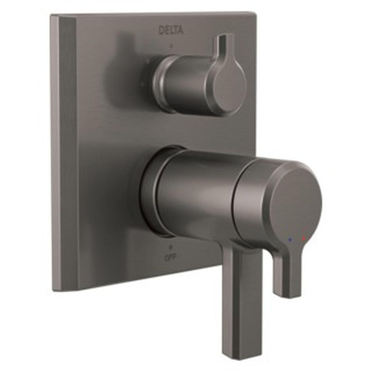 T27T899-KS-PR Pivotal TempAssure 17T Series Valve Trim with 3-Setting Integrated Diverter, Lumicoat Black Stainless