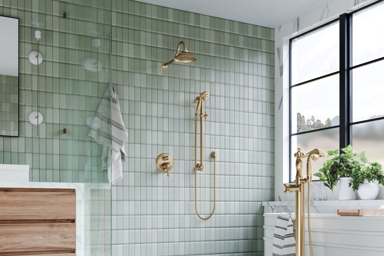 T27T897-CZ Cassidy Traditional TempAssure 17T Series Valve Trim with 3-Setting Integrated Diverter, Champagne Bronze