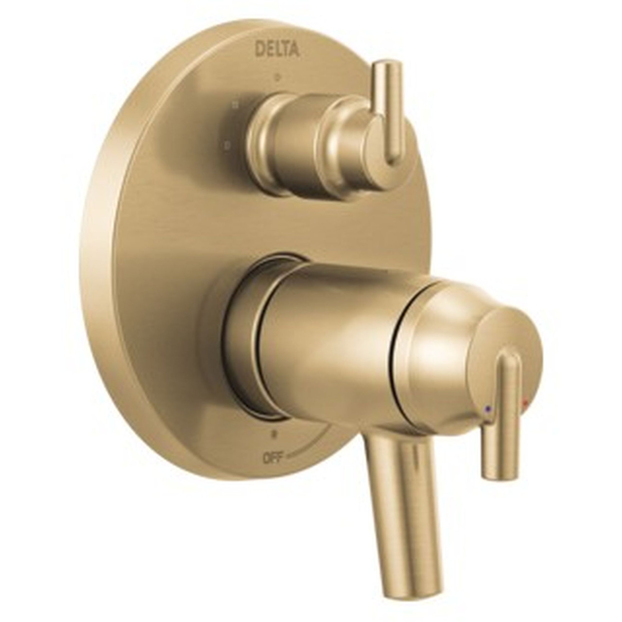 T27T859-CZ Trinsic Contemporary TempAssure 17T Series Valve Trim with 3-Setting Integrated Diverter, Champagne Bronze